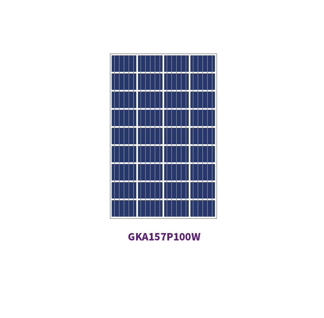 157 mm POLY 36 Zellen 100 W Solarpanel 