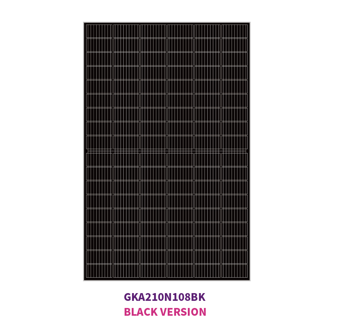 210 mm N-TYPE Mono 108 Solarhalbzellen 580 W