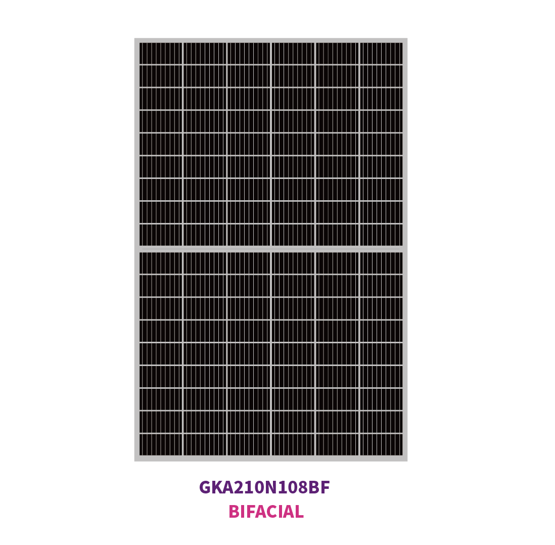 210 mm N-TYPE Mono 108 Solarhalbzellen 580 W