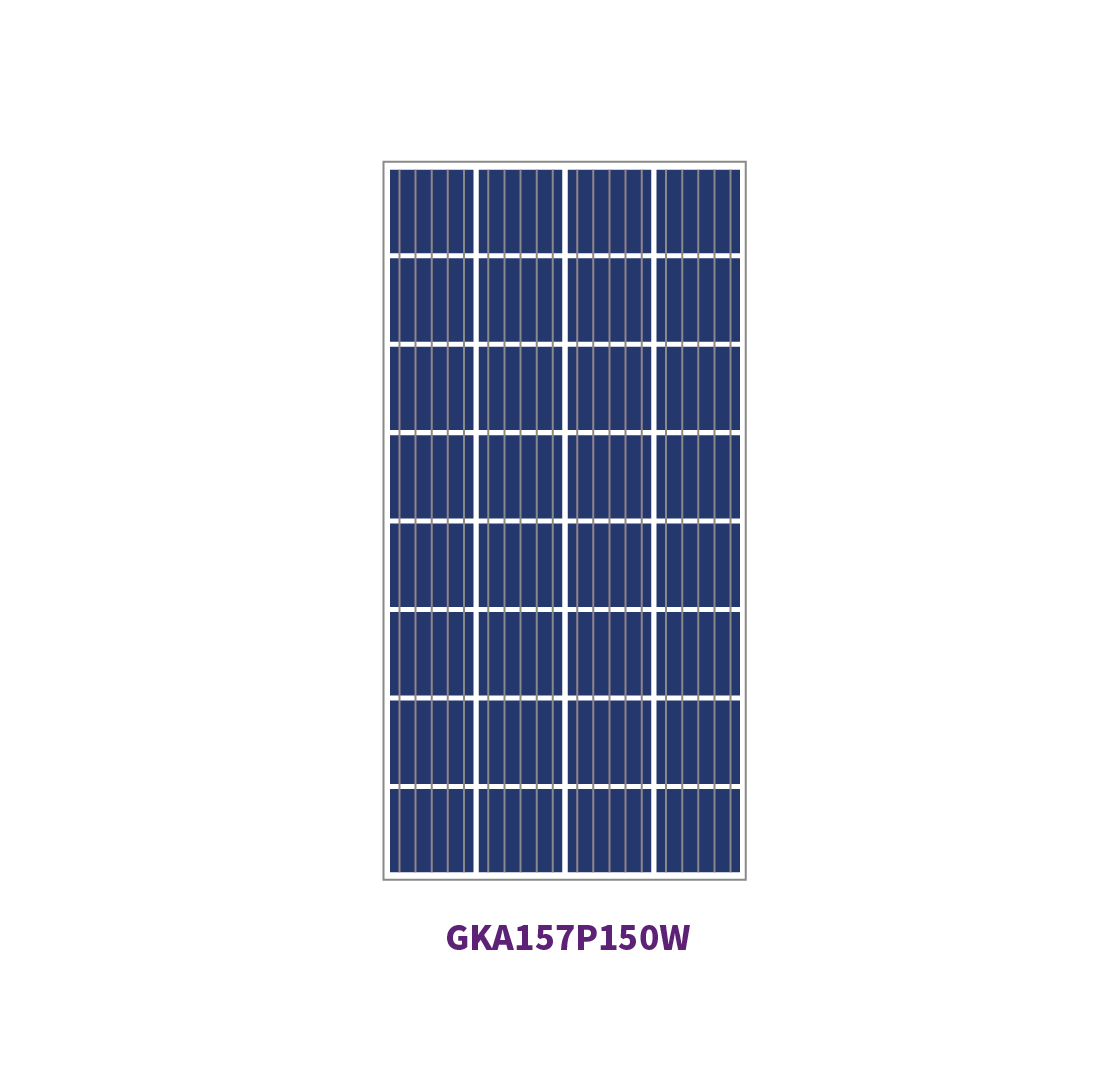 157 mm POLY 36 Zellen 100 W Solarpanel 