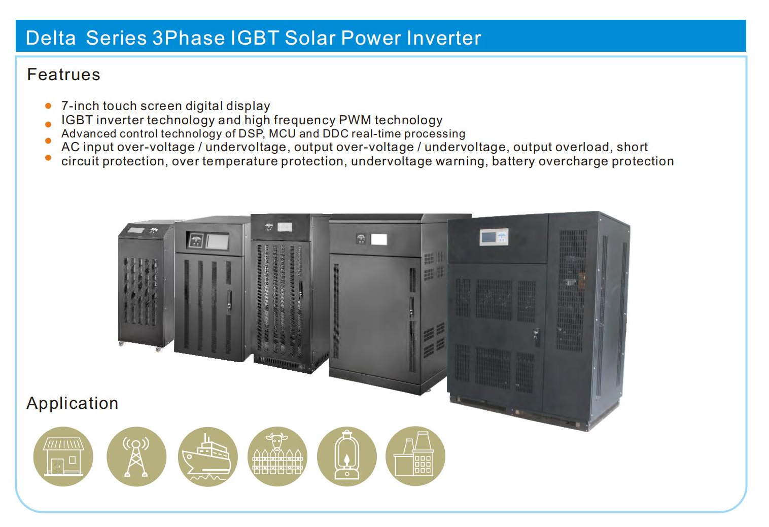 50 kW dreiphasige Solarwechselrichter Hybrid-Solarwechselrichter netzunabhängiger Wechselrichter 60 kW 80 kW 100 kW 120 kW 140 kW 160 kW 200 kW verfügbar