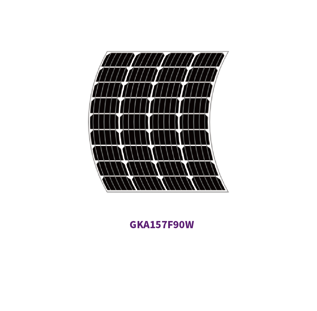 157 mm MONO 54 Zellen 300 W flexibles Solarpanel 