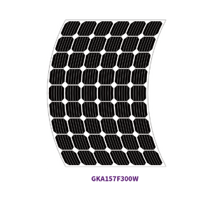 157 mm MONO 54 Zellen 300 W flexibles Solarpanel 