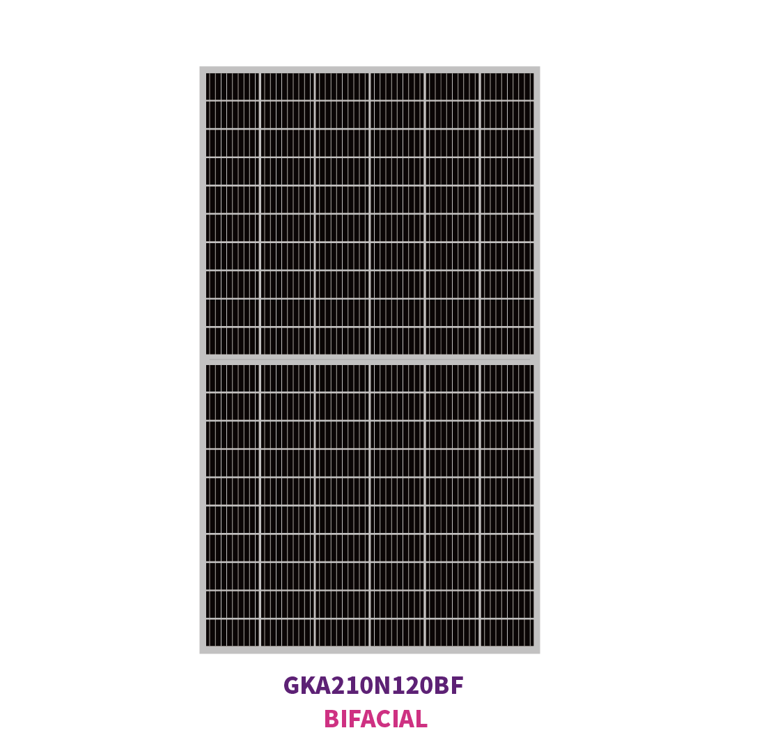 210 mm N-TYPE Mono 120 Solarhalbzellen 645 W