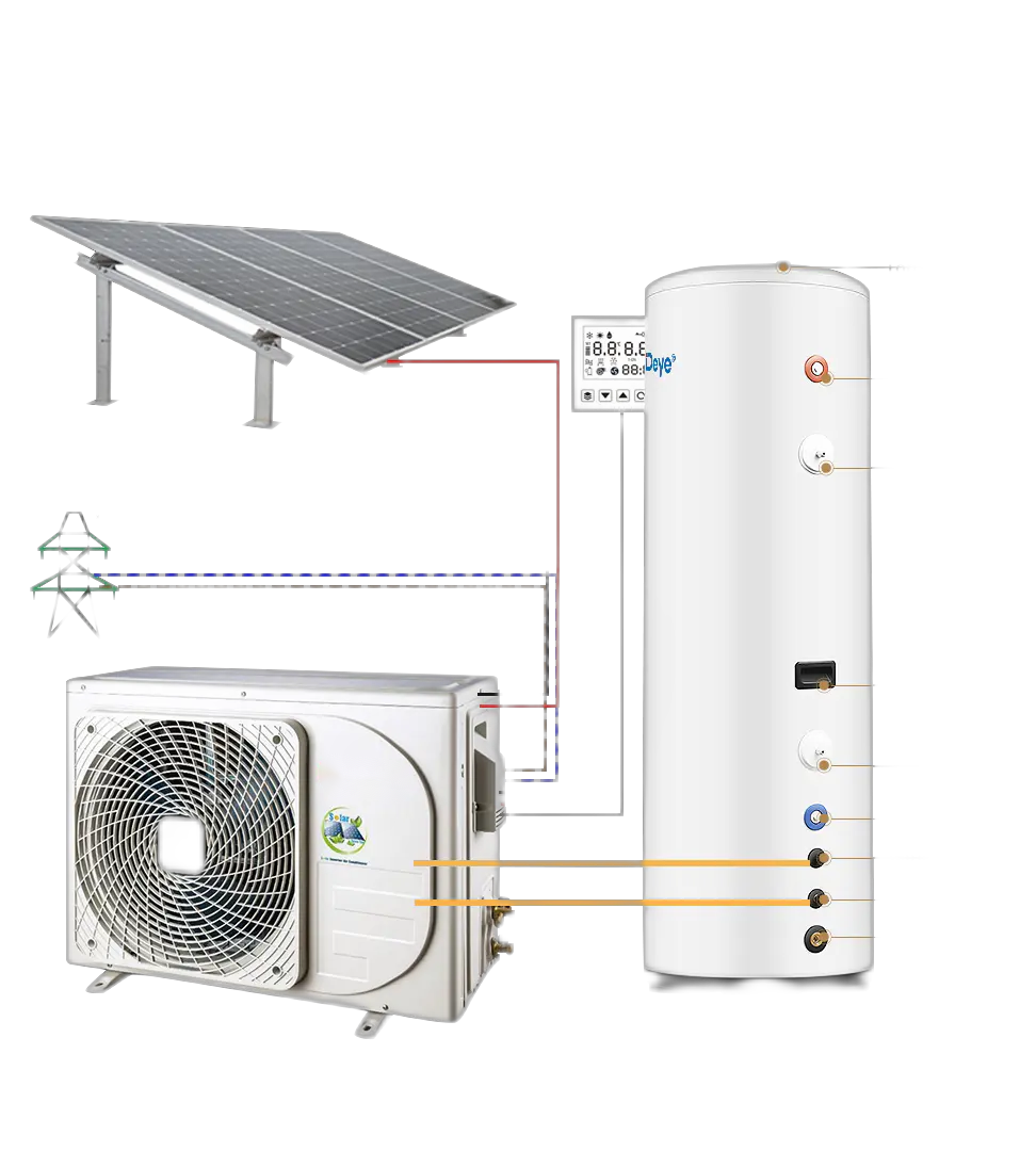 Split-Warmwasser-Solarwärmepumpe auf Netz-Solar-AC/DC-Warmwasserwärmepumpe mit hohem Wirkungsgrad