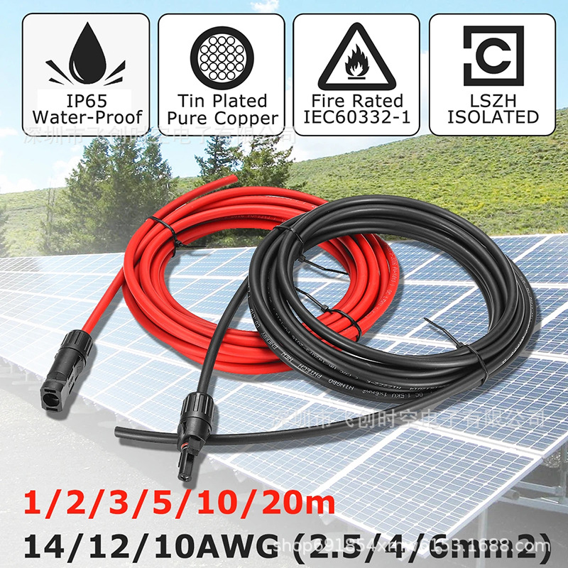 TÜV UL verzinntes Kupfer-DC-Solarkabel 4 mm 6 mm 8 mm 10 mm 16 mm 25 mm 35 mm Solarpanel-Draht